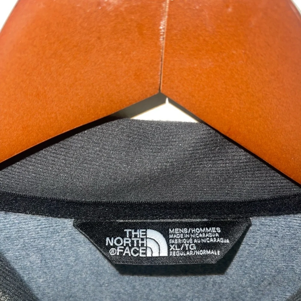 The North Face Gray and Black Performance Jacket with Green Zipper